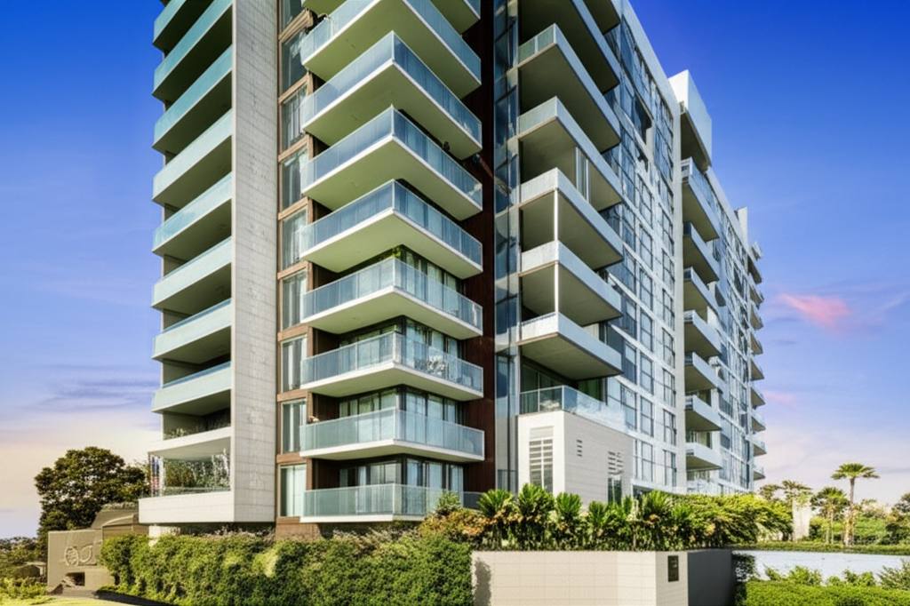 Modern apartment tower